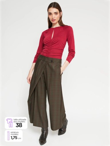 PANTALÓN MUJER BARBADOS CRUZADO CROPPED - 1