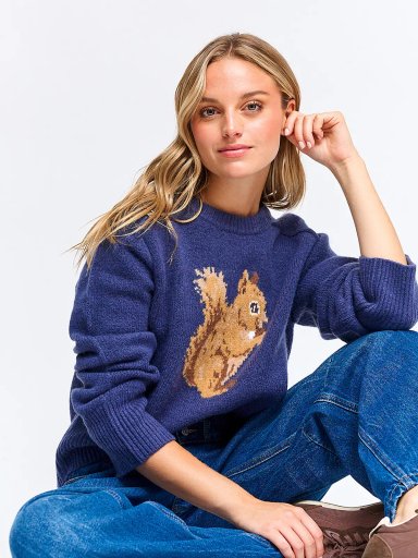 SWEATER MUJER INDEX MANGA LARGA CALADO - 4