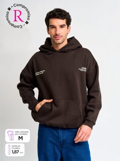 POLERÓN HOMBRE INDEX ALGODÓN HOODIE - 1