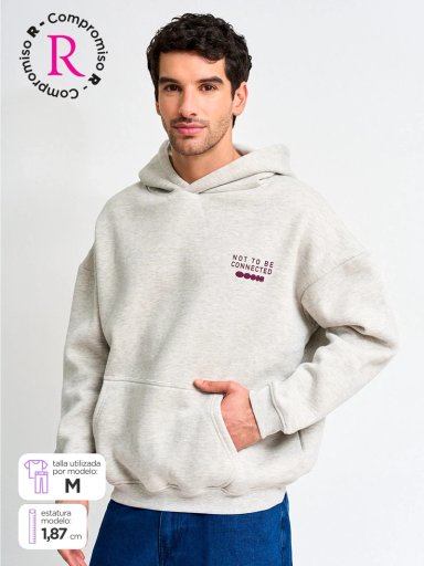 POLERÓN HOMBRE INDEX ALGODÓN HOODIE - 1