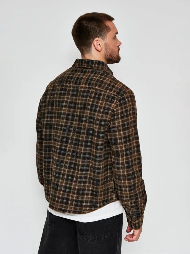 CAMISA HOMBRE INDEX MANGA LARGA CUADROS FRANELA - 2