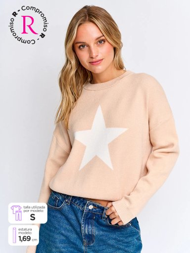 SWEATER MUJER INDEX MANGA LARGA DISEÑOS - 1