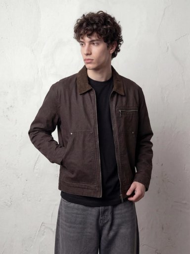 CHAQUETA HOMBRE INDEX ALGODÓN CUELLO COTELÉ - 1