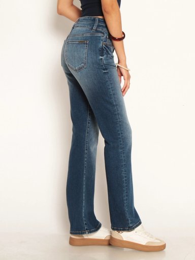 JEANS MUJER WADOS ALGODÓN RECTO TIRO ALTO - 4
