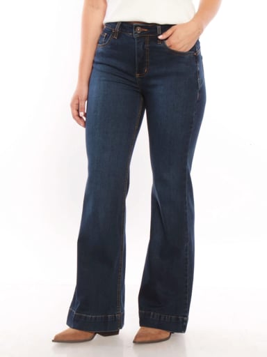 JEANS MUJER WADOS ALGODÓN FLARE TIRO MEDIO - 3