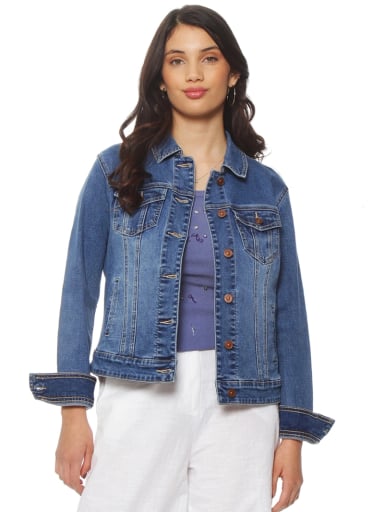 CHAQUETA MUJER WADOS ALGODÓN MANGA LARGA ABOTONADA DENIM - 3