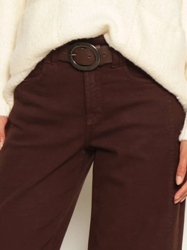 JEANS MUJER WADOS ALGODÓN WIDE TIRO MEDIO - 5