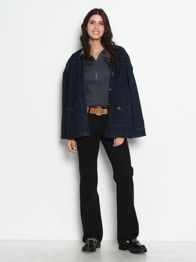 JEANS MUJER WADOS ALGODÓN WIDE LEG TIRO BAJO - 1
