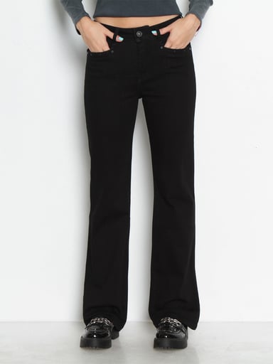 JEANS MUJER WADOS ALGODÓN WIDE LEG TIRO BAJO - 2