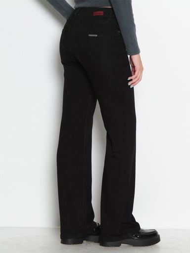 JEANS MUJER WADOS ALGODÓN WIDE LEG TIRO BAJO - 4