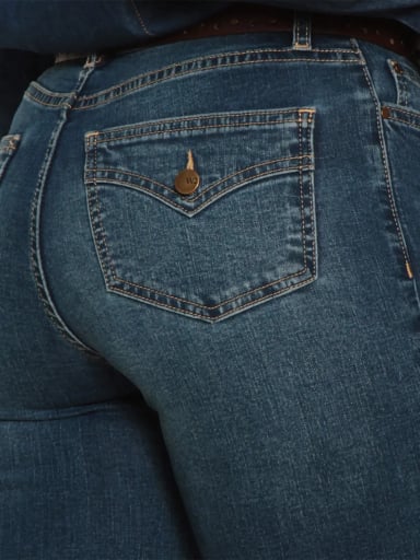 JEANS MUJER WADOS ALGODÓN RECTO TIRO MEDIO - 6
