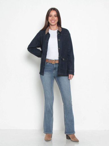 JEANS MUJER WADOS RECTO TIRO MEDIO - 1