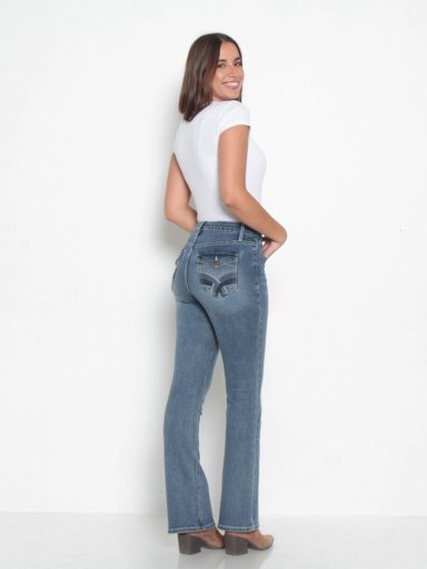 JEANS MUJER WADOS RECTO TIRO MEDIO - 3