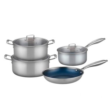 BATERÍA DE COCINA LOVEN ODENSE 7 PIEZAS ACERO - 1