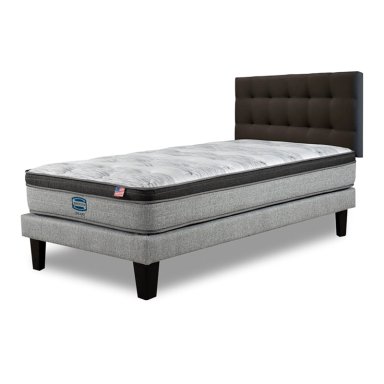 CAMA EUROPEA SIMMONS DREAMER PLUS 1.5 PLAZAS + RESPALDO URBAN MARENGO - 2