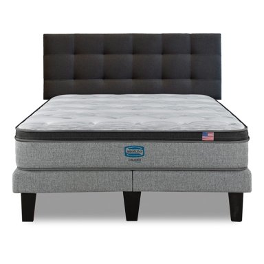 CAMA EUROPEA SIMMONS DREAMER PLUS 2 PLAZAS + RESPALDO URBAN MARENGO - 1