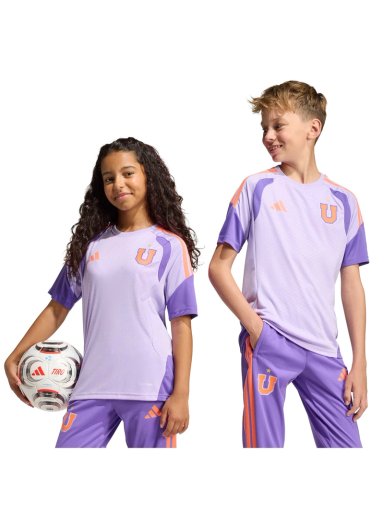 CAMISETA DE FÚTBOL NIÑO ADIDAS UNIVERSIDAD DE CHILE ENTRENAMIENTO TIRO26 MORADO - 1