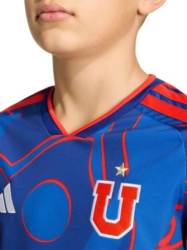 CAMISETA DE FÚTBOL NIÑO ADIDAS UNIVERSIDAD DE CHILE 26 LOCAL AZUL - 5