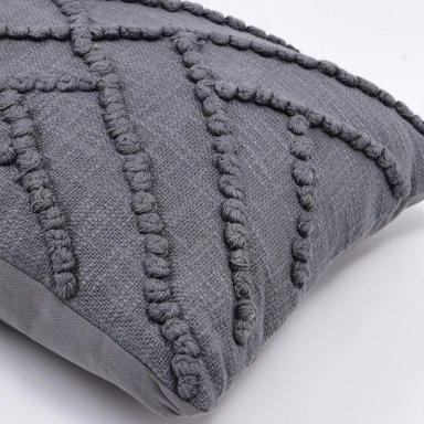 COJÍN RIPLEY HOME BORDADO ESFERAS 35X50 CM ACERO - 5