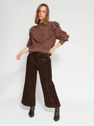 SWEATER MUJER TATIENNE ALGODÓN RUFFLES - 4