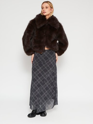 CHAQUETA MUJER INDEX CORTA PELUDA - 4
