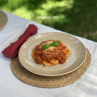 JUEGO DE VAJILLA SIMPLIT SIENA CERÁMICA 30 PIEZAS BEIGE - 5