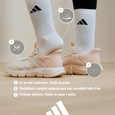 ZAPATILLAS MUJER ADIDAS CASUALES BLANCO CLOUDFOAM FLEX - LACES - 9