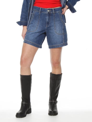 SHORT MUJER WADOS ALGODÓN DENIM TIRO ALTO - 3