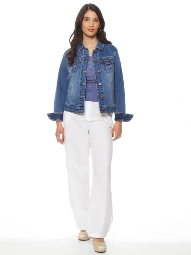 CHAQUETA MUJER WADOS ALGODÓN MANGA LARGA DENIM ABOTONADA - 1