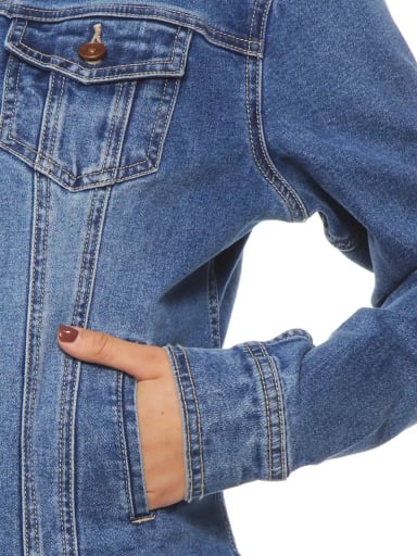 CHAQUETA MUJER WADOS ALGODÓN MANGA LARGA DENIM ABOTONADA - 6