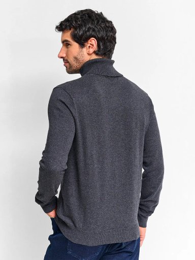 SWEATER HOMBRE MARQUIS ALGODÓN CUELLO ALTO - 2