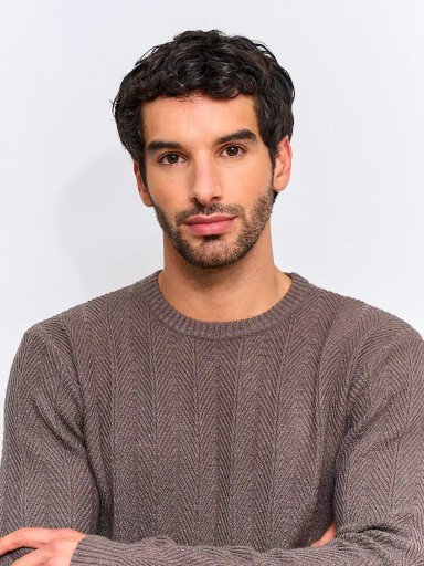 SWEATER HOMBRE MARQUIS CUELLO REDONDO TRENZADO TEXTURA - 3
