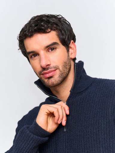 SWEATER HOMBRE MARQUIS LANA HALF ZIPPER - 3