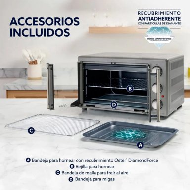 HORNO ELÉCTRICO OSTER 42L TSSTTV42FDMAFNS-052 CON FREIDORA DE AIRE - 6