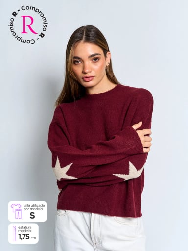 SWEATER MUJER INDEX MANGA LARGA - 1