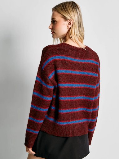 CARDIGAN MUJER INDEX RAYAS - 2