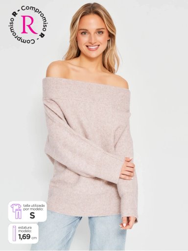 SWEATER MUJER INDEX MANGA LARGA - 1