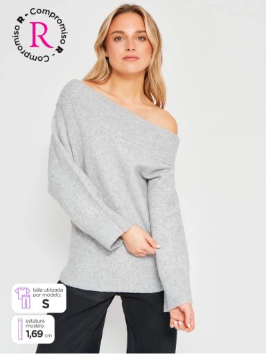 SWEATER MUJER INDEX MANGA LARGA - 1