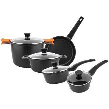 BATERÍA DE COCINA MARMICOC THERMA ORANGE 9 PIEZAS  - 2