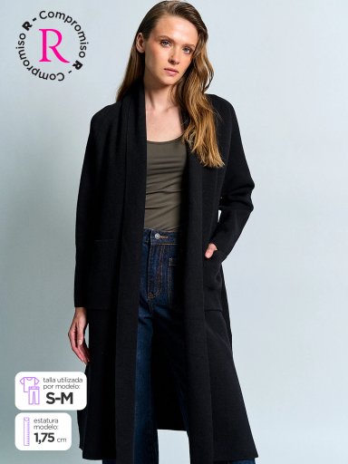 SWEATER MUJER MARQUIS TIPO ABRIGO - 1