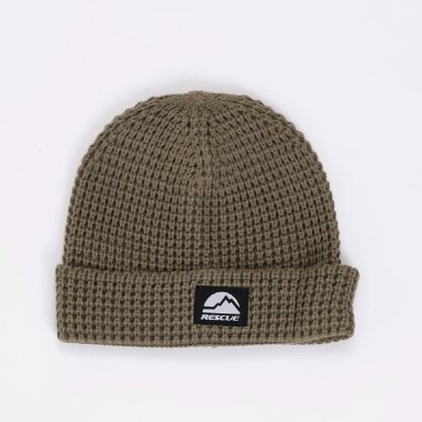 GORRO UNISEX RESCUE OLIVA WAFLE - 1