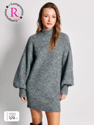 VESTIDO MUJER INDEX CORTO TEJIDO - 1