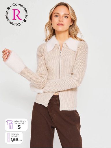 SWEATER MUJER INDEX CUELLO PELOS MANGA LARGA - 1