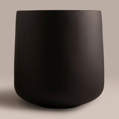 MACETERO RIPLEY HOME LISO NEGRO 33 CM - 1