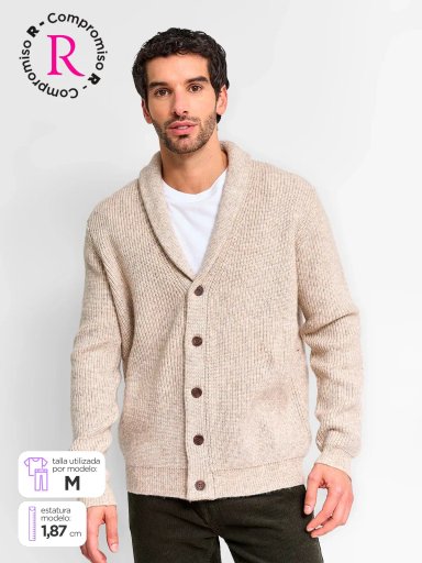 CARDIGAN HOMBRE CACHAREL LANA - 1