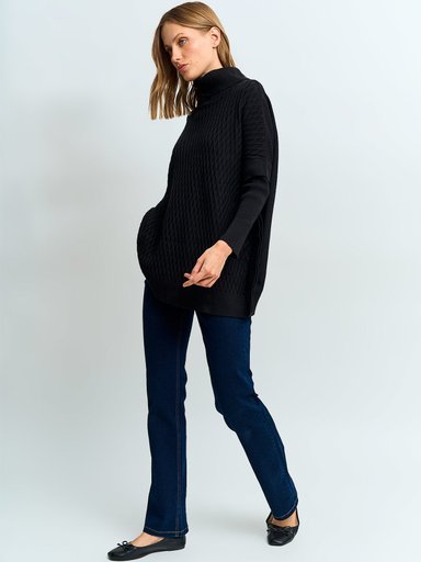 SWEATER MUJER AZIZ TIPO PONCHO - 4