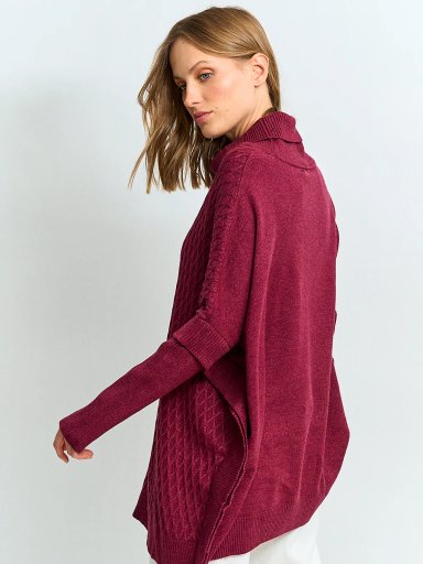 SWEATER MUJER AZIZ TIPO PONCHO - 2
