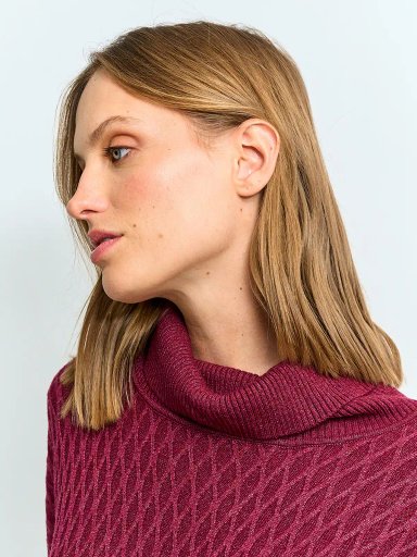 SWEATER MUJER AZIZ TIPO PONCHO - 3