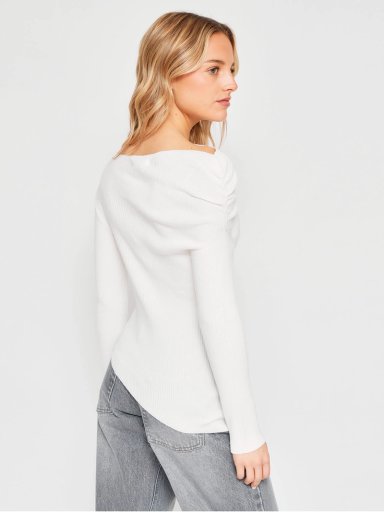 POLERA MUJER INDEX MANGA LARGA ASIMÉTRICA - 2