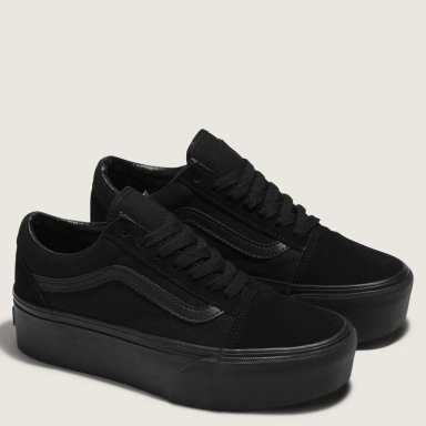 ZAPATILLAS MUJER VANS URBANAS NEGRO UA OLD SKOOL STACKFORM - 2